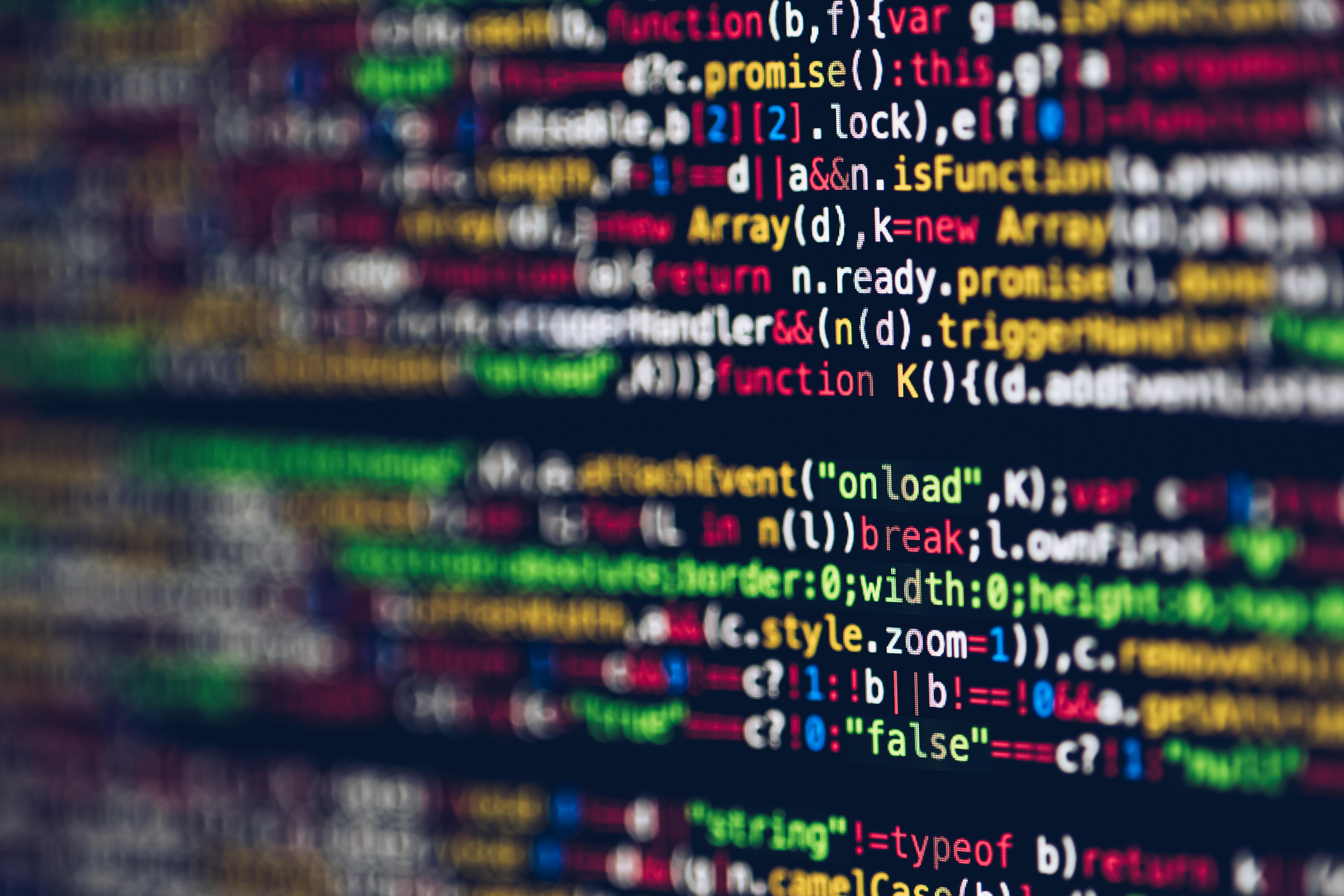 Analytics on a computer screen